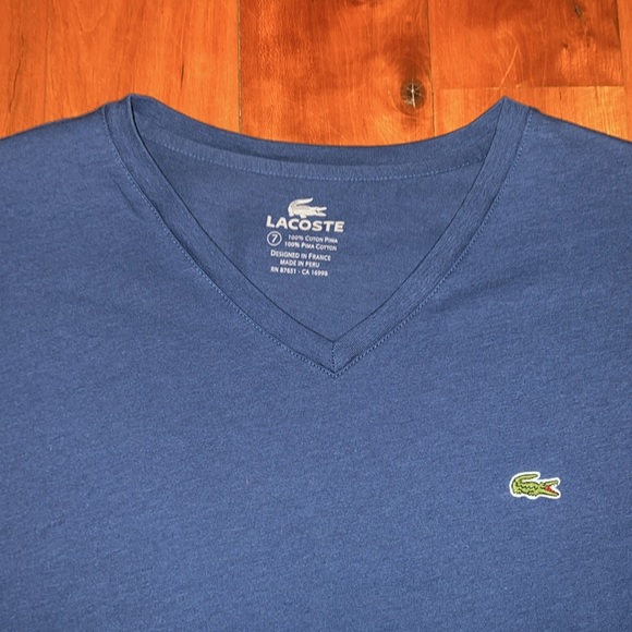 Lacoste V Neck Tee - Picture 2 of 6